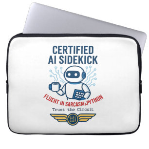 Künstliche Intelligenz Sidekick Funny Design Laptopschutzhülle