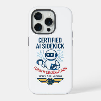 Künstliche Intelligenz-Sidekick Lustiges Design iPhone 15 Pro Hülle