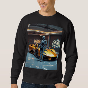 Künstliche Intelligenz Sportwagen Roboter T - Shir Sweatshirt