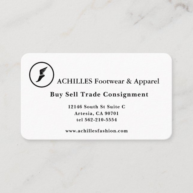 Künstliche Kontakte, 3,5" x 2,0" Visitenkarte (Vorderseite)