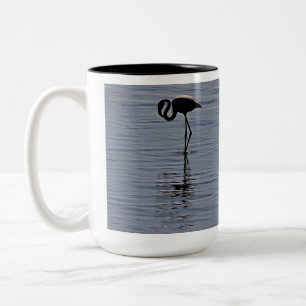 Künstliche Silhouette eines Solitärbrenners Zweifarbige Tasse