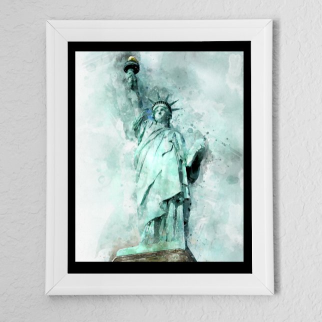 Künstliche Wasserfarbenstatue Poster (Von Creator hochgeladen)