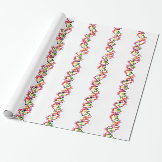 Künstliches DNS-Modell Geschenkpapier (Ungerollt)