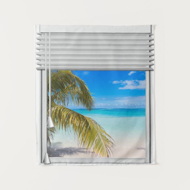 Künstliches Fenster mit Blindfarben mit Blick auf  Wandteppich (Vorderseite)