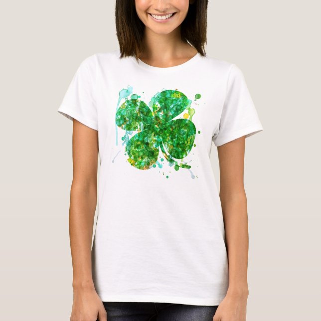 Künstliches Kleeblatt für Frauen T-Shirt (Vorderseite)