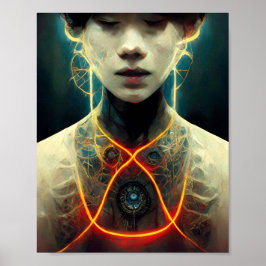 Künstliches Leben 5 Science Fiction Art Poster