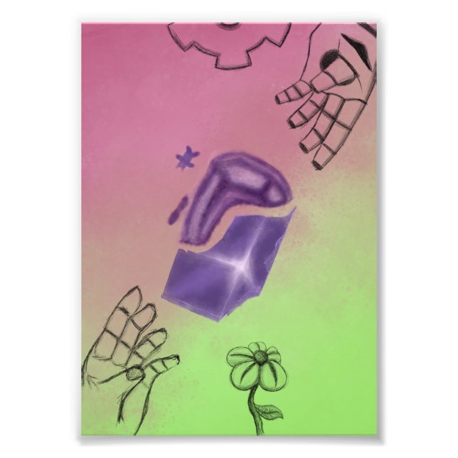 Künstliches Leben Fotodruck (Vorne)