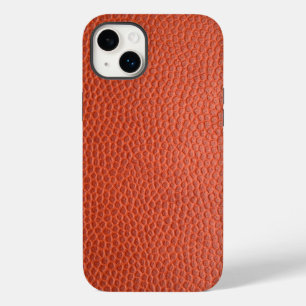 Künstliches orangefarbenes Leder. Personalisierte Case-Mate iPhone 14 Plus Hülle