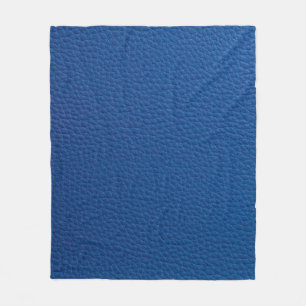 Künstliches weiches blaues Leder. Kunstledertextur Fleecedecke