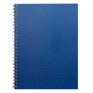 Künstliches, weiches, blaues Leder. Ledertextur au Notizblock
