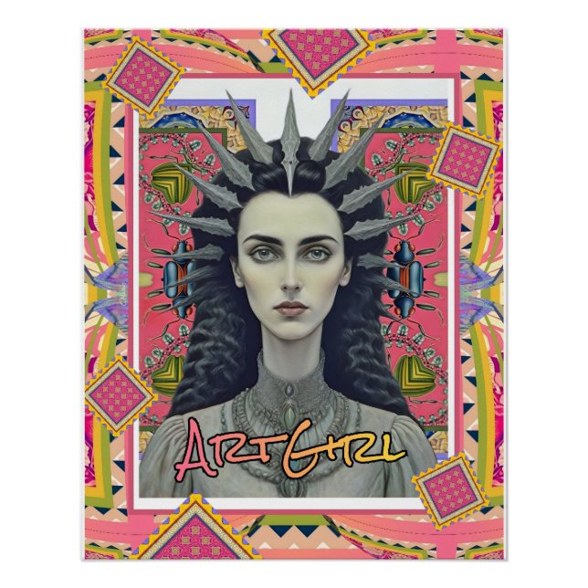 KUNSTMÄDCHEN POSTER (Vorderseite)