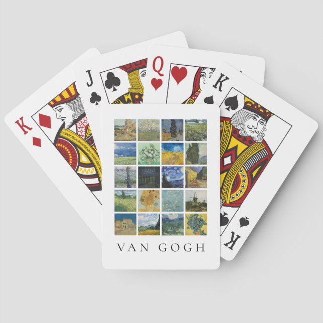 Kunstmalerei Collage Vincent Van Gogh Spielkarten (Rückseite)