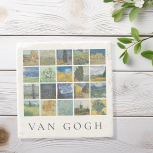 Kunstmalerei Collage Vincent Van Gogh Steinuntersetzer