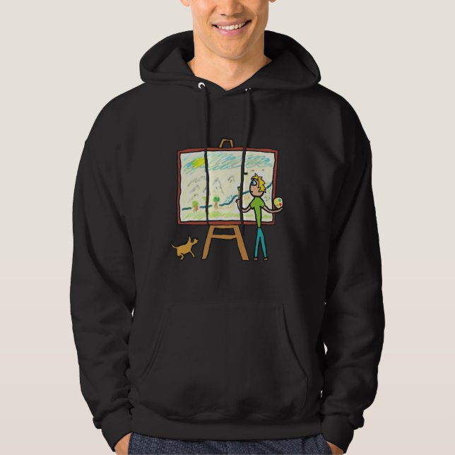 Kunstmalerei Hoodie (Vorderseite)