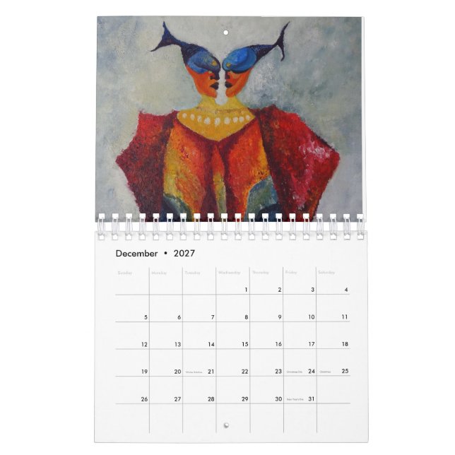 Kunstmalereien Abstrakter Dekorationskalender Kalender (Dez 2027)