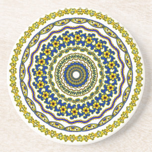 Kunstmeditations-Mandala-Untersetzer Getränkeuntersetzer