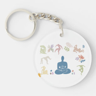 Kunstmeditationselemente Schlüsselanhänger