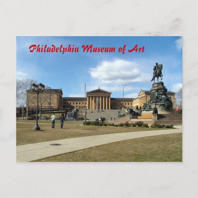 Kunstmuseum Philadelphia Postkarte (Vorderseite)