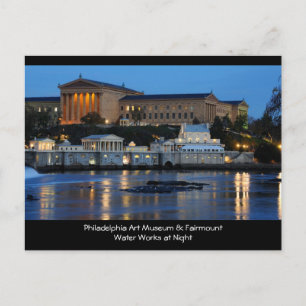 Kunstmuseum Philadelphia - Wasserwerk Postkarte
