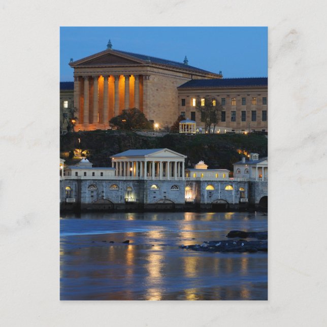 Kunstmuseum Philadelphia - Wasserwerk Postkarte (Vorderseite)