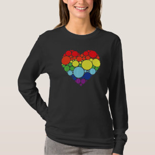 Kunstmuster Herz Bunt September International T-Shirt