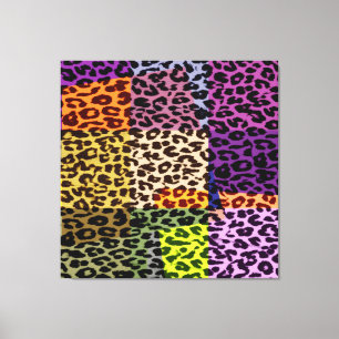 Kunstmuster Leoparden abstrakte Textur Leinwanddruck