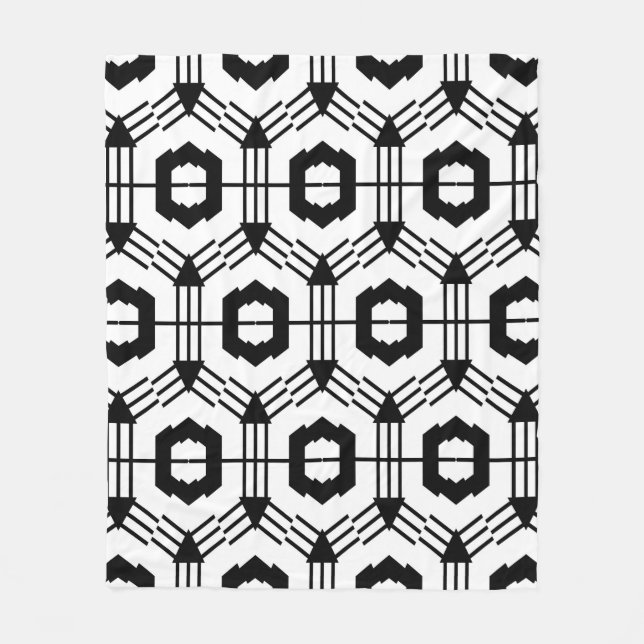 Kunstnahtloses Muster. Vintager geometrischer Hint Fleecedecke (Vorderseite)