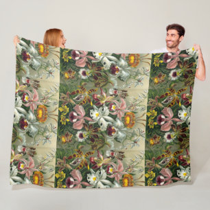 Kunstorchideen - Kunstformen der Natur Fleecedecke