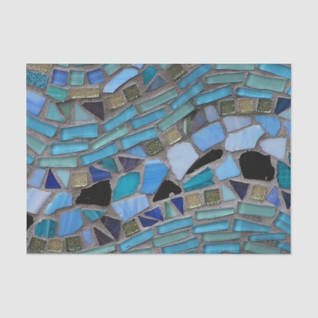 Kunstpapier aus mosaikfarbenem Glas Seidenpapier (Vorderseite)