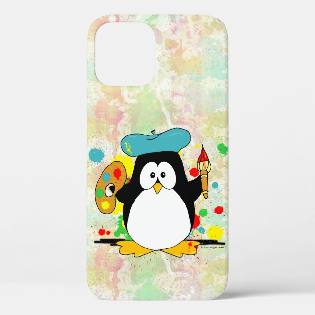 Kunstpinguin Case-Mate iPhone Hülle (Rückseite)