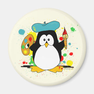 Kunstpinguin Magnet