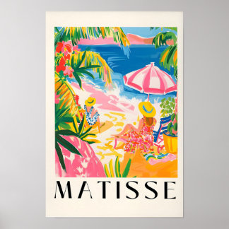Kunstposter Frauen am Strand, Bohemian Beachy Deko