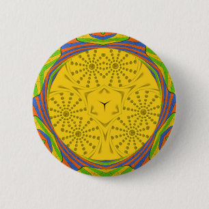 Kunstposter mit ägyptischem Motiv, Schachbrettrahm Button