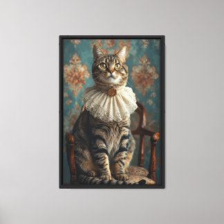 Kunstposter mit individuellem Katzenporträt Leinwanddruck