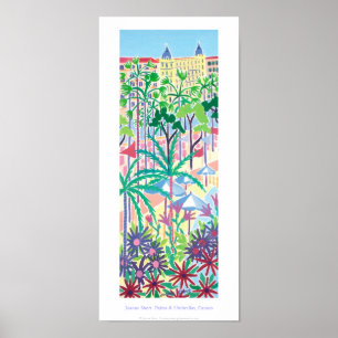 Kunstposter: Palmen & Umbrellas, Cannes Corniche Poster