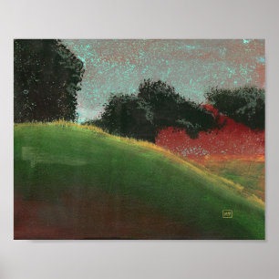 Kunstposter 'Unter einem ländlichen Sonnenaufgang' Poster
