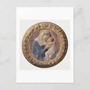 KUNSTPOSTKARTE: DONATELLO : MADONNA DEI PAZZI : 13 POSTKARTE