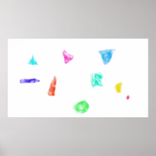 Kunstpotpourri Weiße Minimalismus-Hintergrund Poster