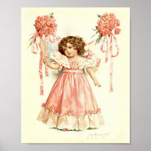 Kunstprint von Maud Humphrey Ein Blumenstrauß Rose Poster