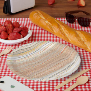 Kunstquadratische Papiertafel für kreative Tabelle Pappteller
