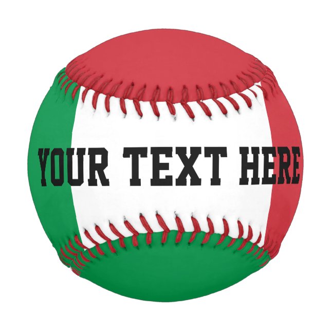 Kunstrasensport unter italienischer Flagge Geburts Baseball (Vorderseite)