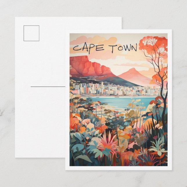 Kunstreise Kapstadt Postkarte (Vorne/Hinten)