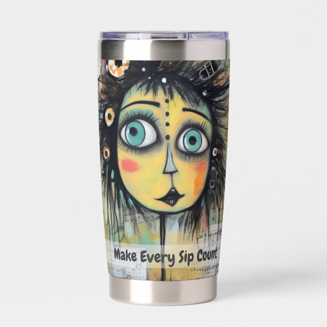 Kunstsammlerin 12 thermobecher (Vorderseite)