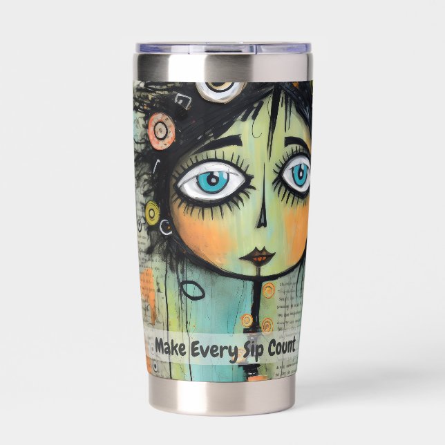 Kunstsammlerin 8 thermobecher (Vorderseite)