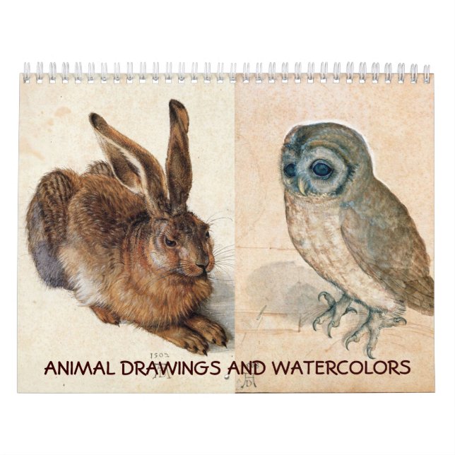 KUNSTSAMMLUNG/Tierzeichnungen 2017 Kalender (Titelbild)