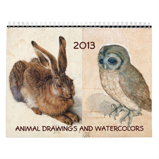KUNSTSAMMLUNG/Tierzeichnungen 2017 Kalender (Titelbild)