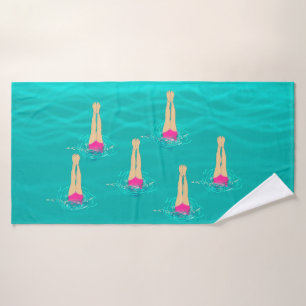Kunstschwimmer - Schwimmen unter Wasser Badehandtuch