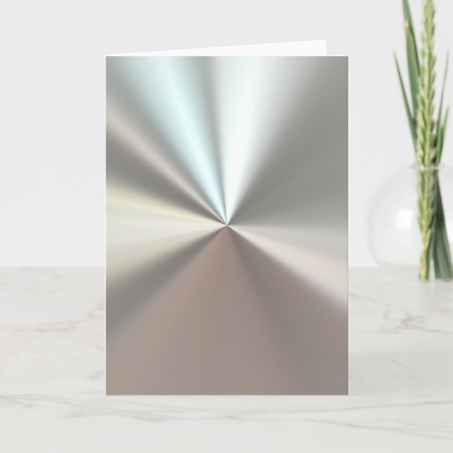 Kunstsilbermetall Karte (Vorderseite)