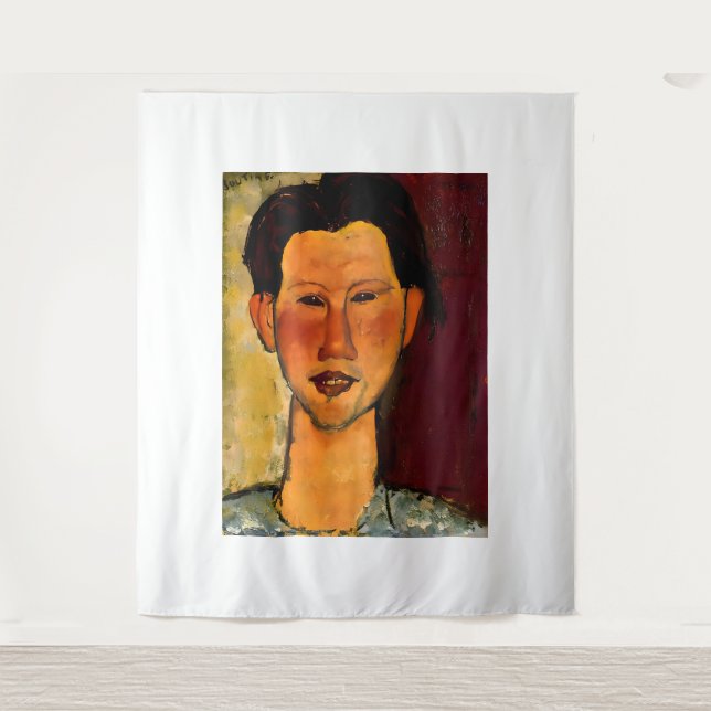 Kunststil von Amedeo Modigliani Wandteppich (Vorderseite)