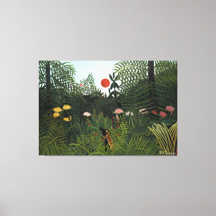 Kunststil von Henri Rousseau Leinwanddruck